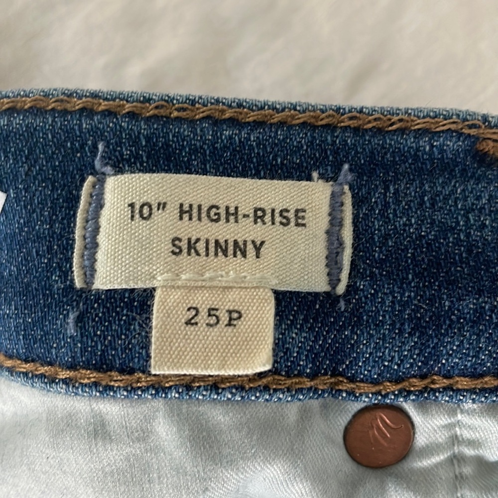 MADEWELL 10” high rise skinny 25P